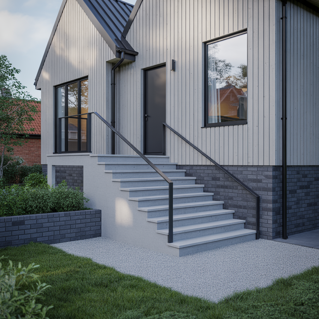 3.Sa bygger du en stabil och stilren entrtrappa