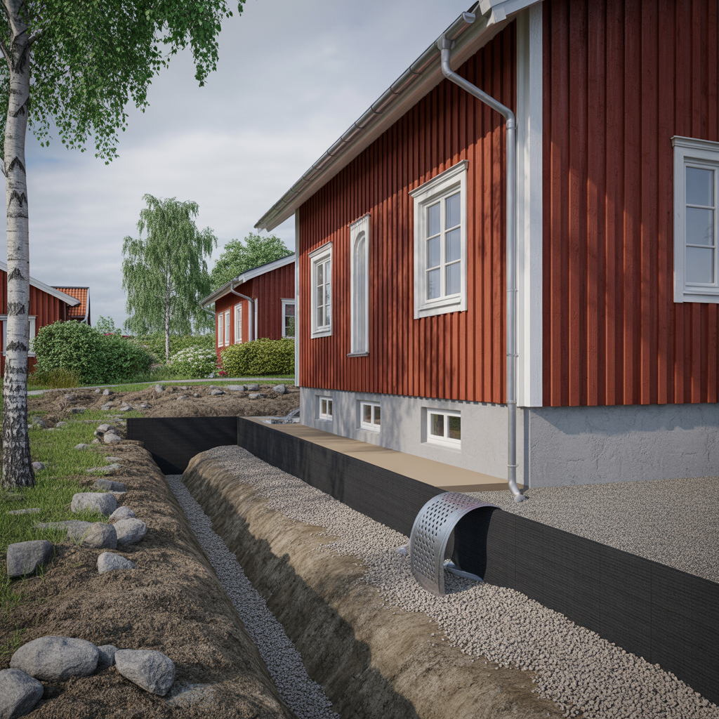 dranering runt kallarvagg tecken metoder och kostnad