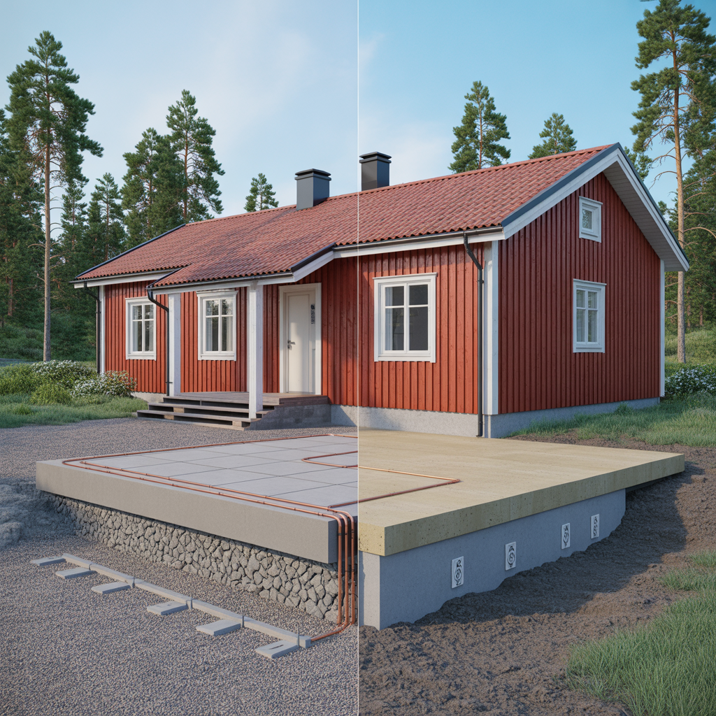 platta pa mark eller krypgrund kostnad risker och val