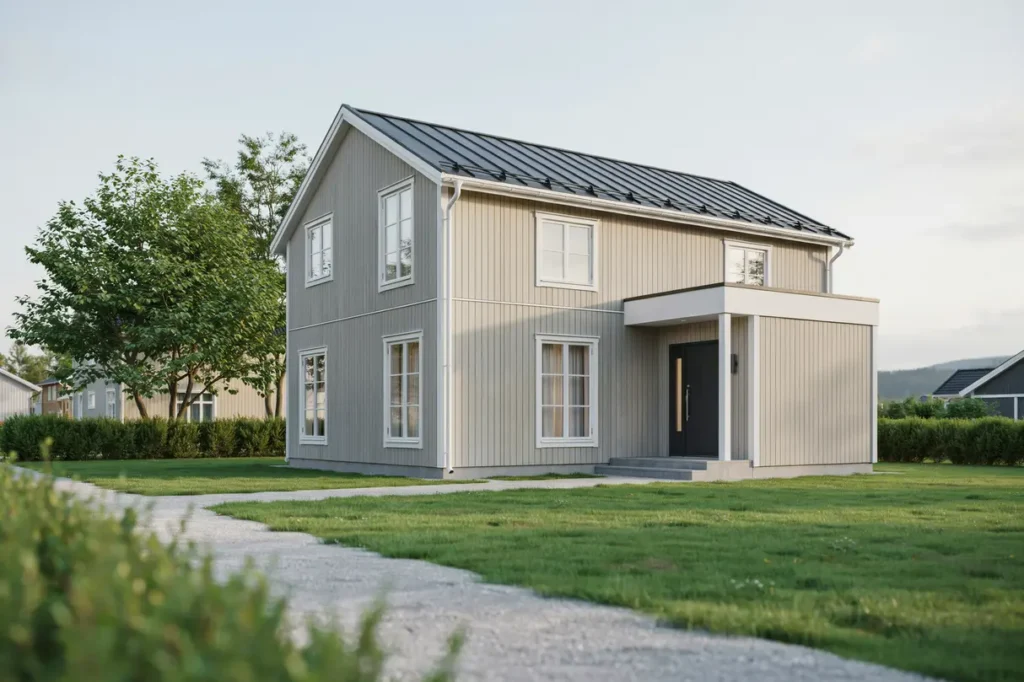 tillbyggnad av entr och hall till villa i blentarp