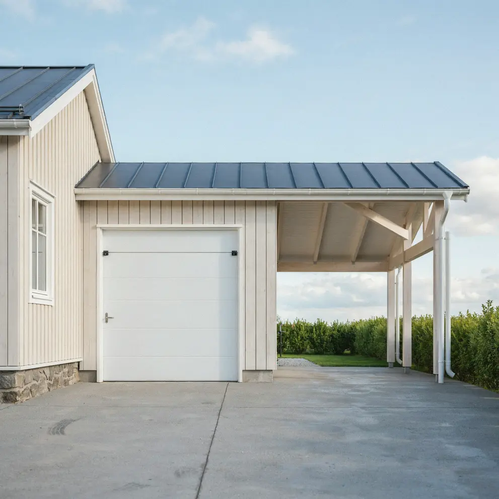 bygga carport garage sjobo osterlen skane