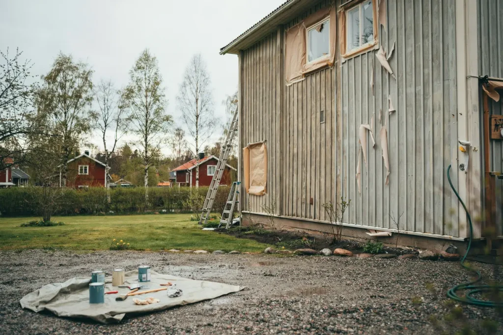 m la om huset utv ndigt r tt s song f rarbete och f rgval f r ett h llbart resultat
